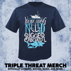 Jaws - Bigger Boat (Navy) [Mens Shirt]