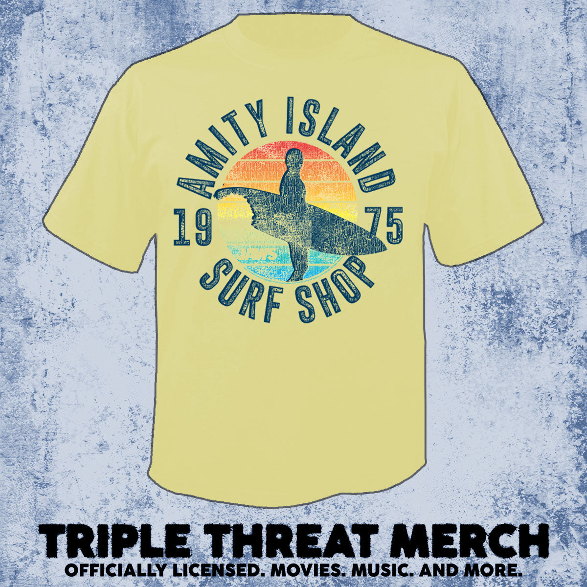 Jaws - Surf Shop (Yellow) [Mens Shirt]
