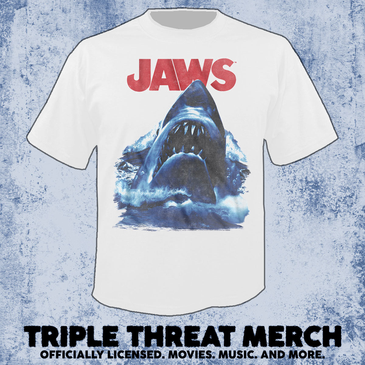 Jaws - Jump (White) [Mens Shirt]