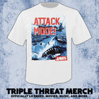 Jaws - Attack Mode (White) [Mens Shirt]