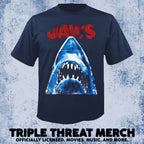 Jaws - Distressed (Navy) [Mens Shirt]