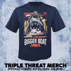 Jaws - Bigger Boat (Navy-Shark) [Mens Shirt]