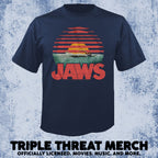 Jaws - Sunset (Navy) [Mens Shirt]
