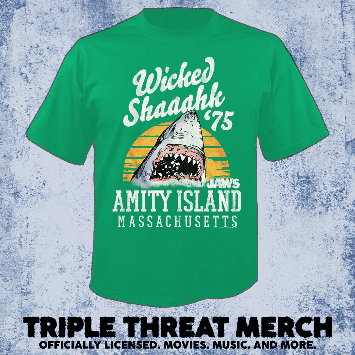Jaws - Wicked Shaaahk (Green) [Mens Shirt]