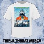 Jaws - 3D (White) [Mens Shirt]