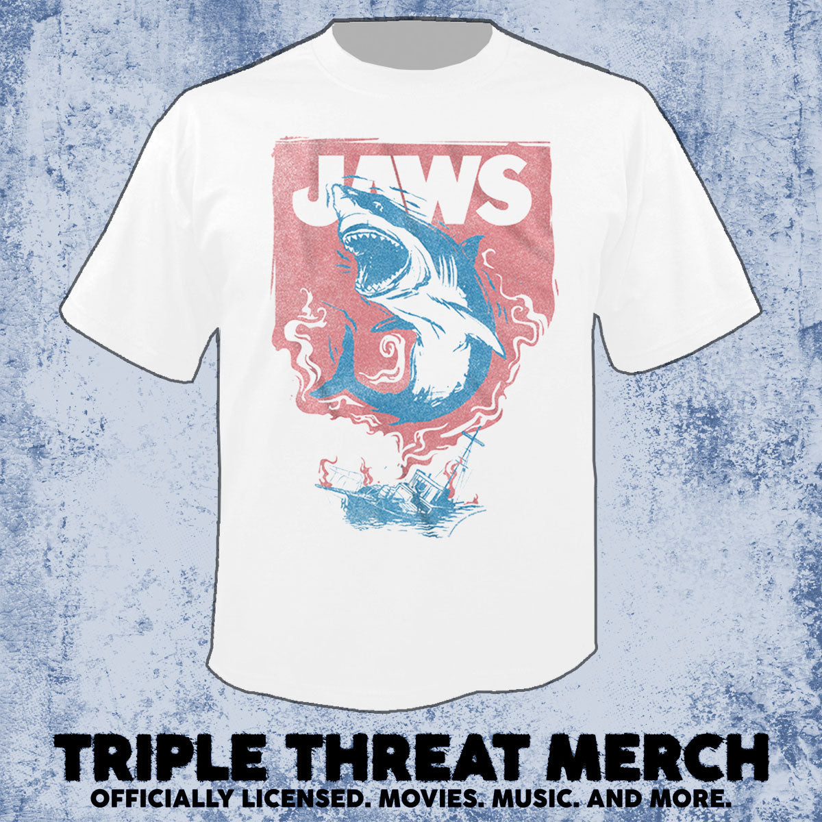 Jaws - Bloodpool (White) [Mens Shirt]