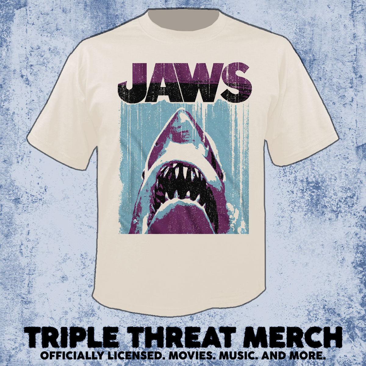 Jaws - Jaded Poster (Cream) [Mens Shirt]