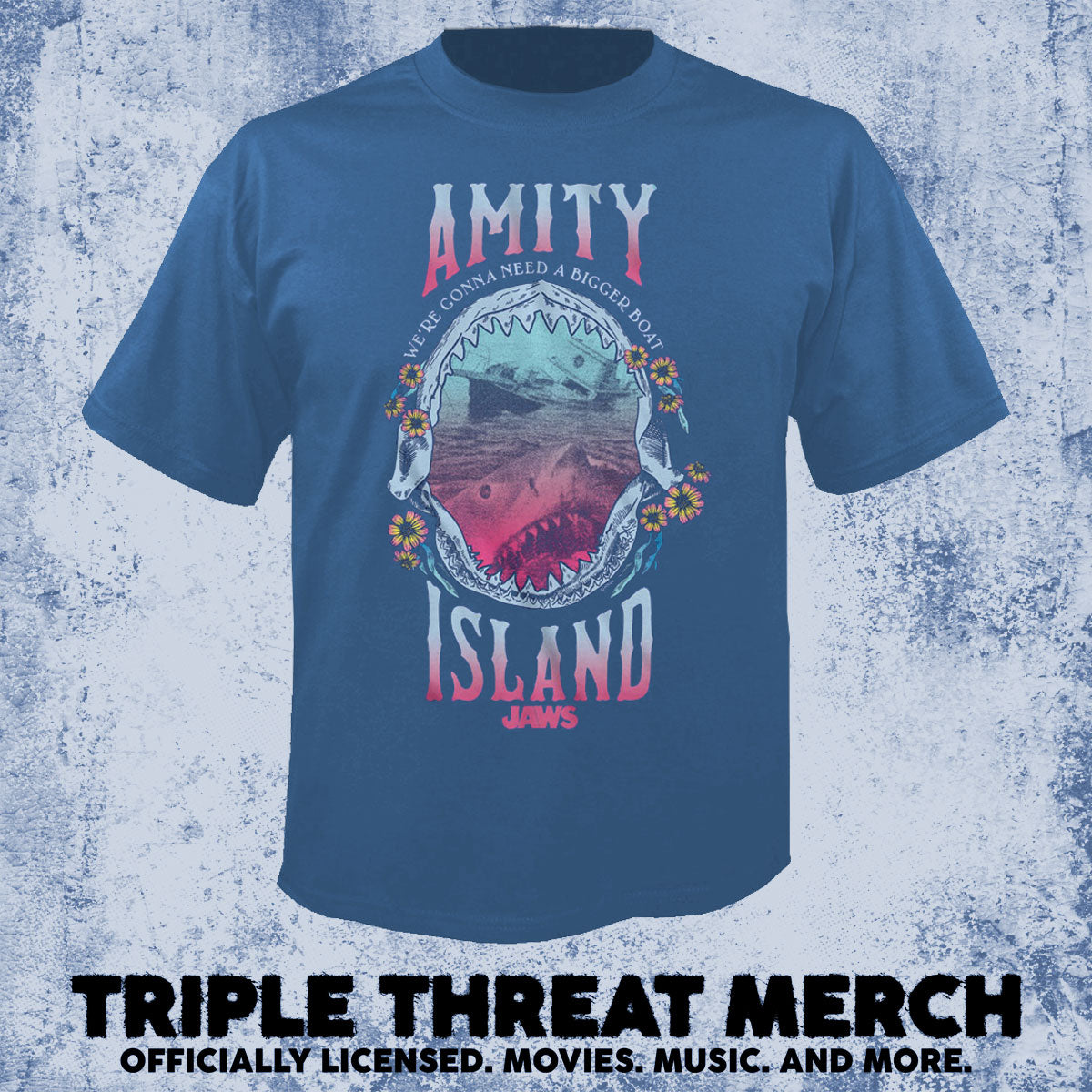 Jaws - Amity Island (Jaws - Blue) [Mens Shirt]