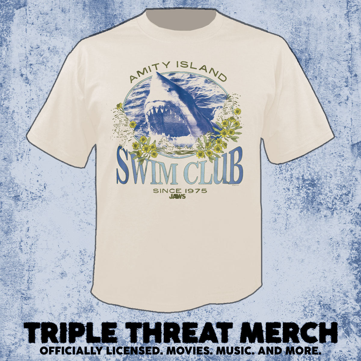Jaws - Swim Club (Cream) [Mens Shirt]