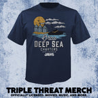 Jaws - Deep Sea Charters (Navy) [Mens Shirt]