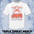 Jaws - King (Shark - White) [Mens Shirt]
