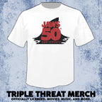 Jaws - 50th Anniversary Fin (White) [Mens Shirt]