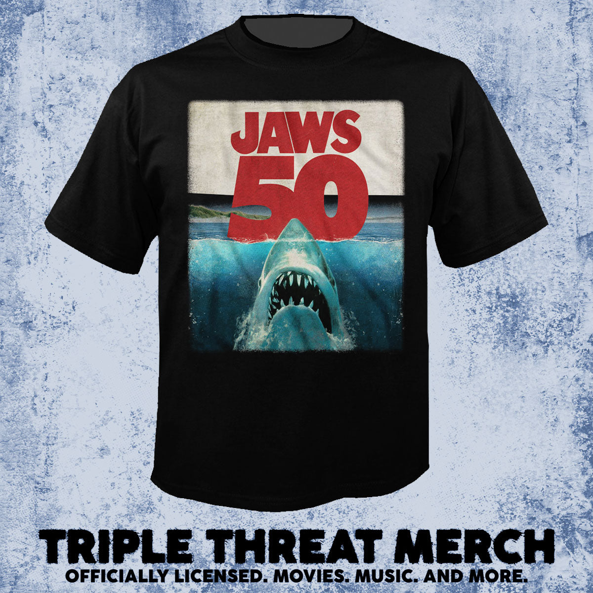 Jaws - 50th Anniversary Poster [Mens Shirt]