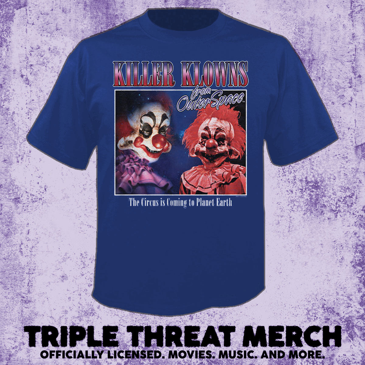 Killer Klowns From Outer Space - Circus Is Coming (Navy) [Mens Shirt]
