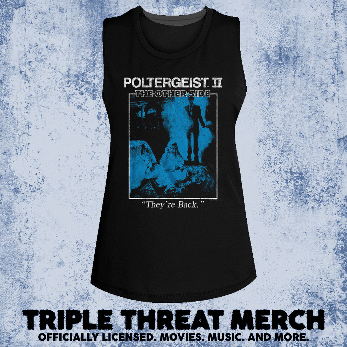 Poltergeist - Theyre Back (Blue Shadows) [Womens High Neck Tanktop]