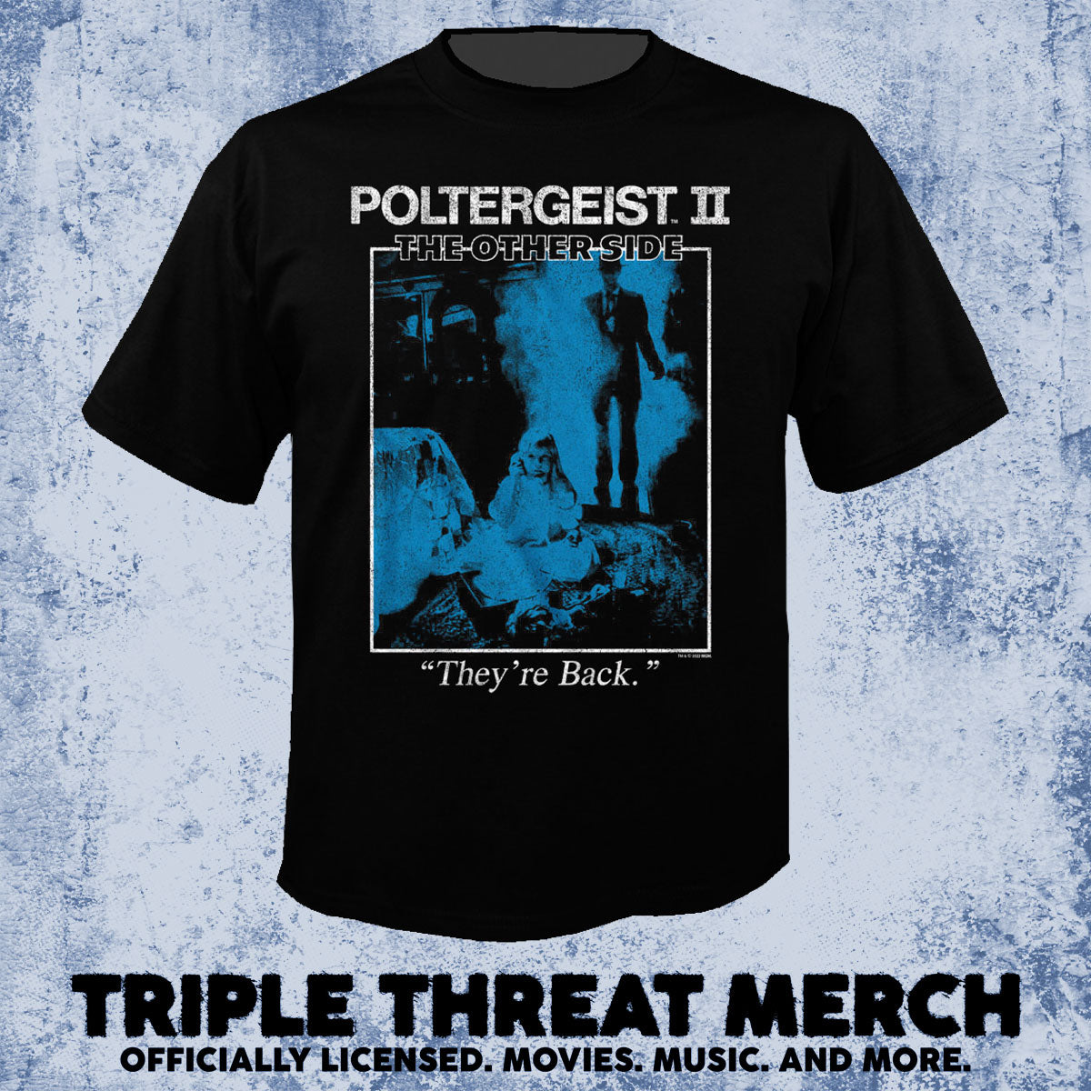 Poltergeist - Theyre Back (Blue Shadows) [Mens Shirt]