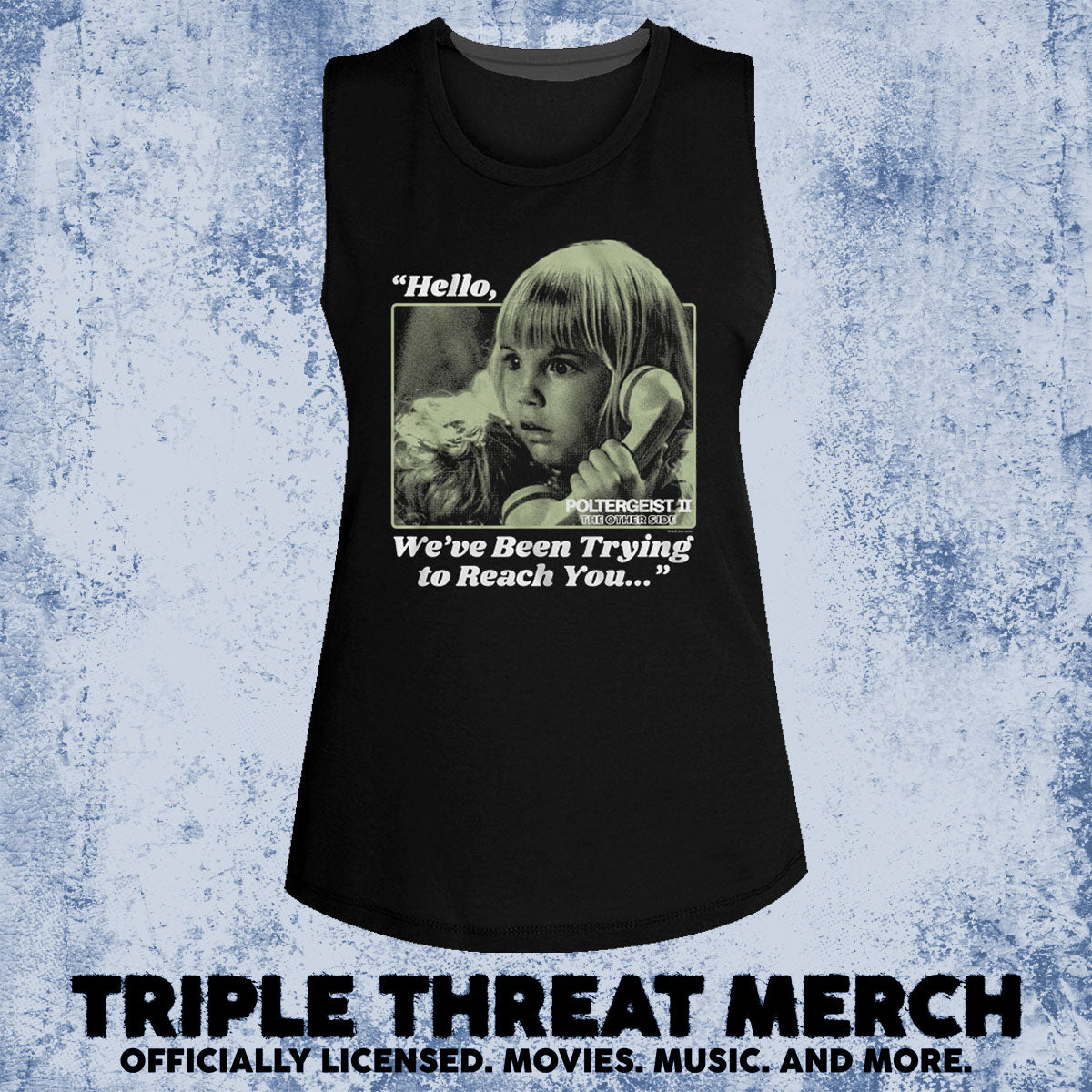 Poltergeist - We Have Been Trying To Reach You [Womens High Neck Tanktop]