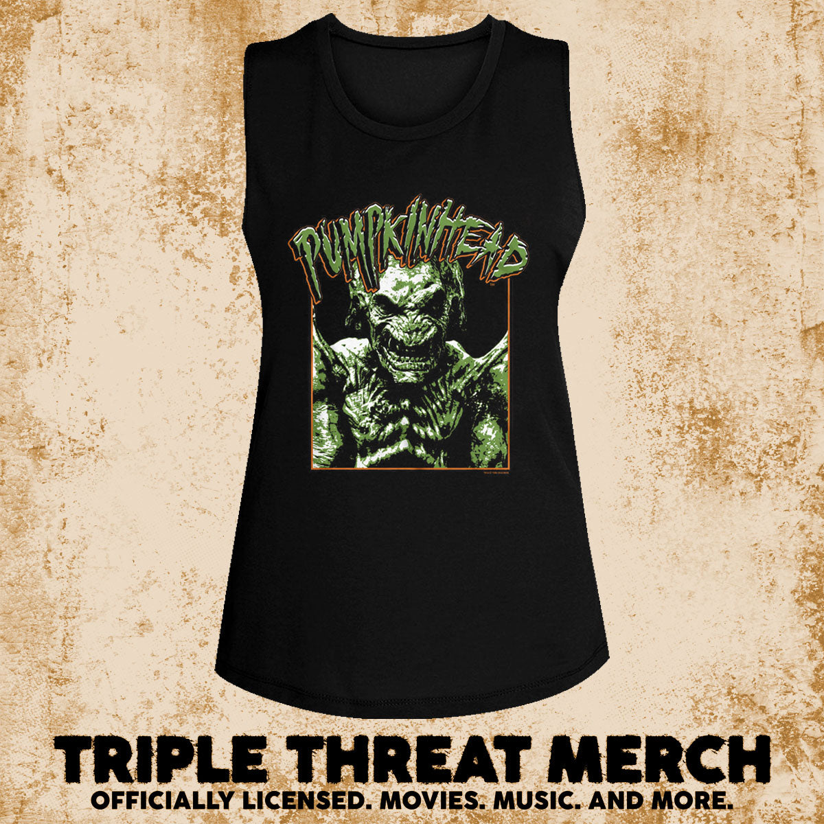Pumpkinhead - Close-Up [Womens High Neck Tanktop]