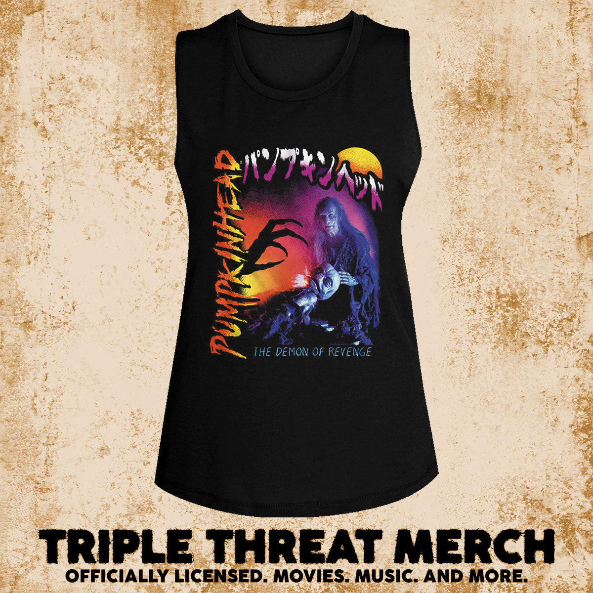 Pumpkinhead - Demon Of Revenge [Womens High Neck Tanktop]