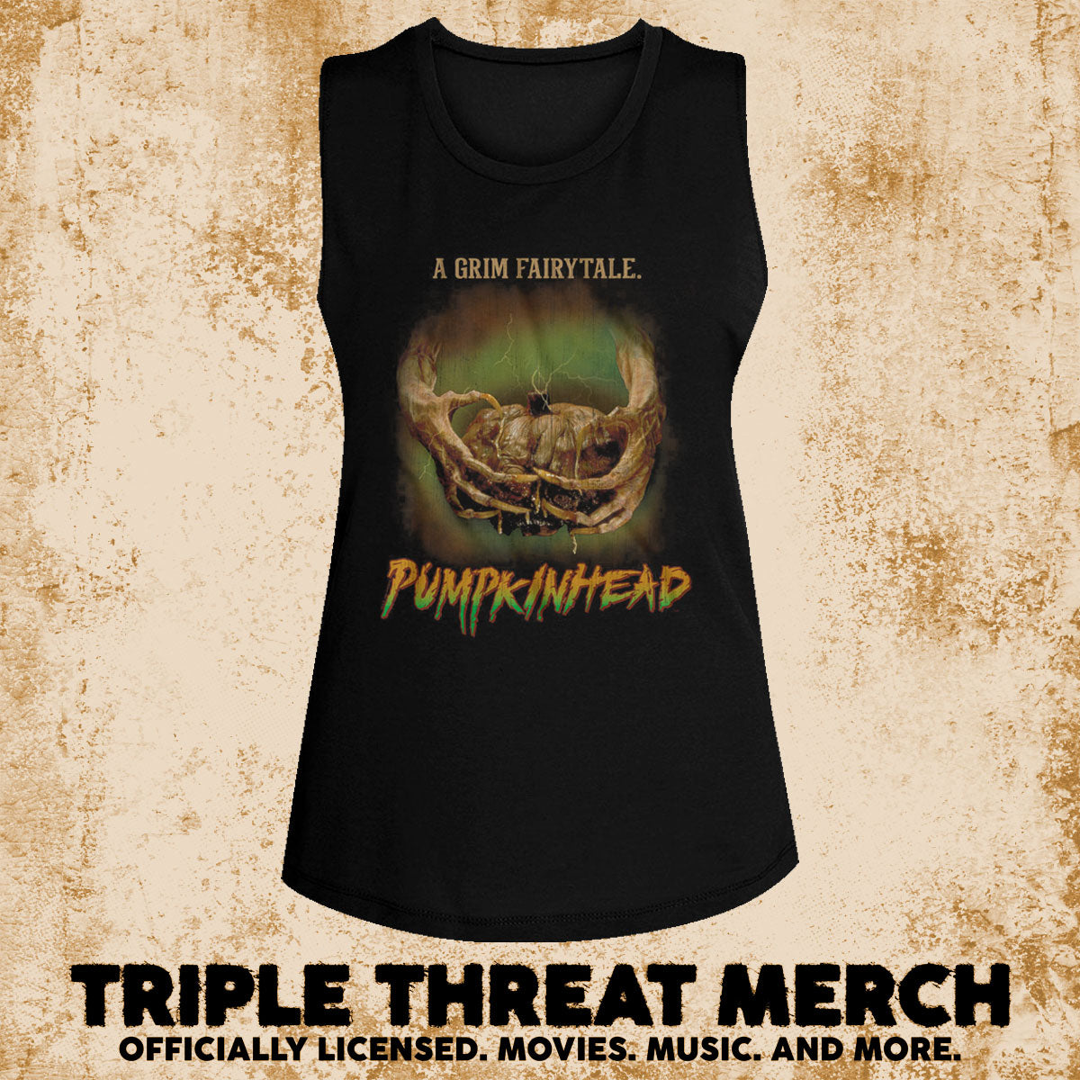 Pumpkinhead - Pumpkin [Womens High Neck Tanktop]