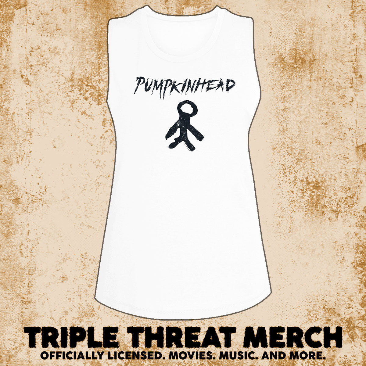 Pumpkinhead - Charm (White) [Womens High Neck Tanktop]