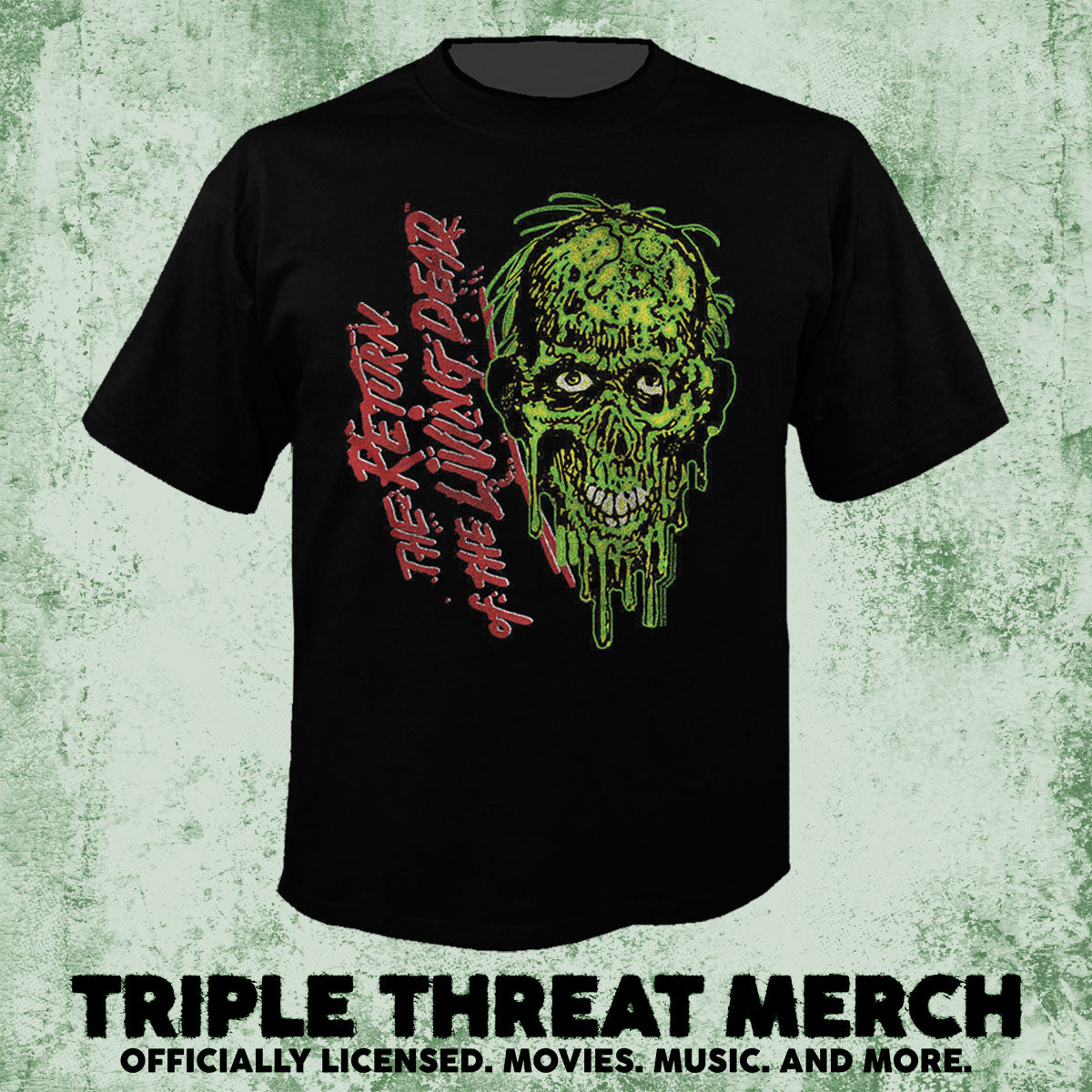 Return Of The Living Dead - Tarman (Sideways Logo) [Mens Shirt]