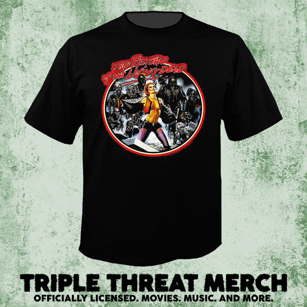 Return Of The Living Dead - Trash - Circle Poster [Mens Shirt]