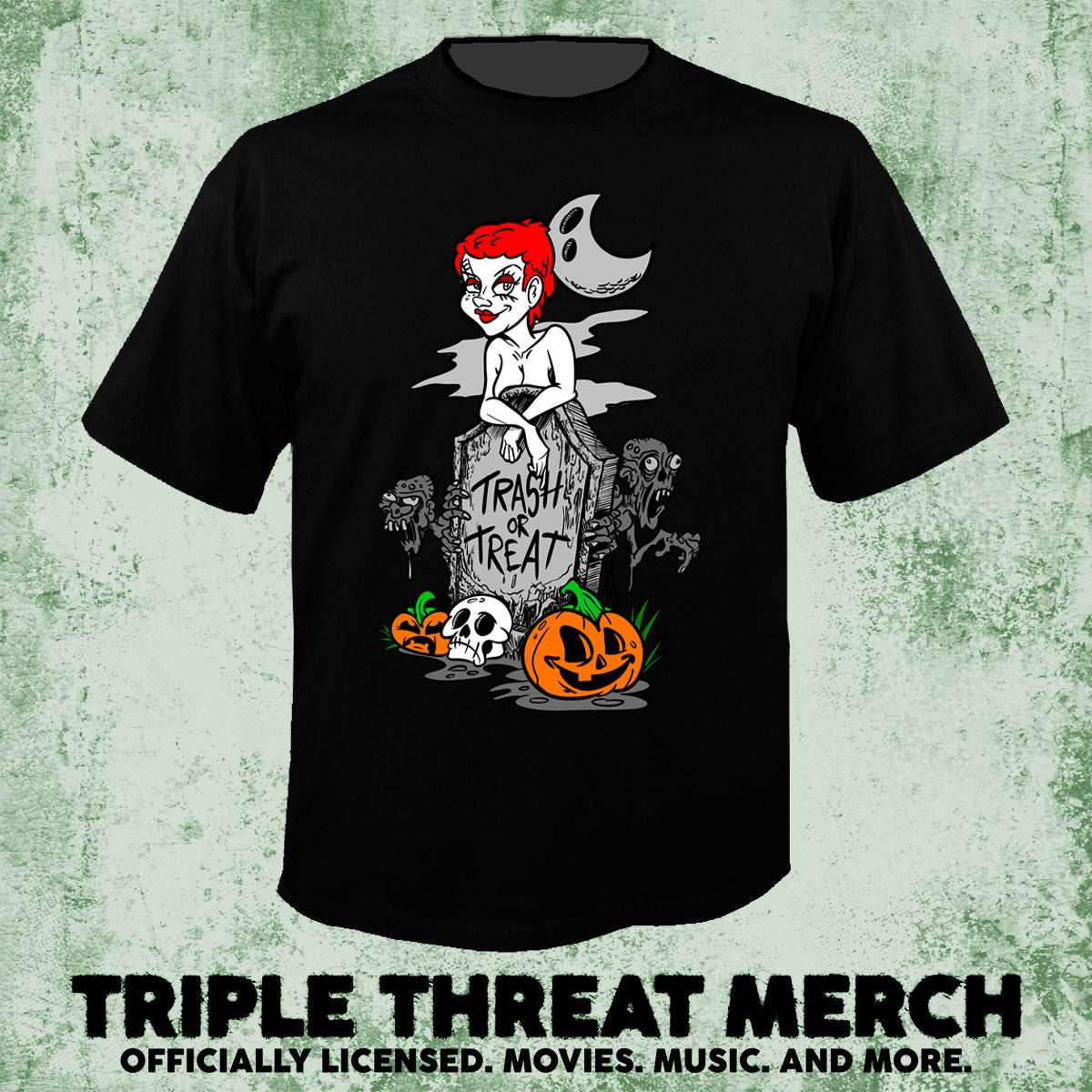 Return Of The Living Dead - Trash Or Treat (Black) [Mens Shirt]