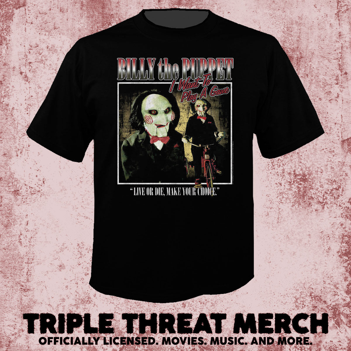 Saw - Live Or Die (Billy) [Mens Shirt]