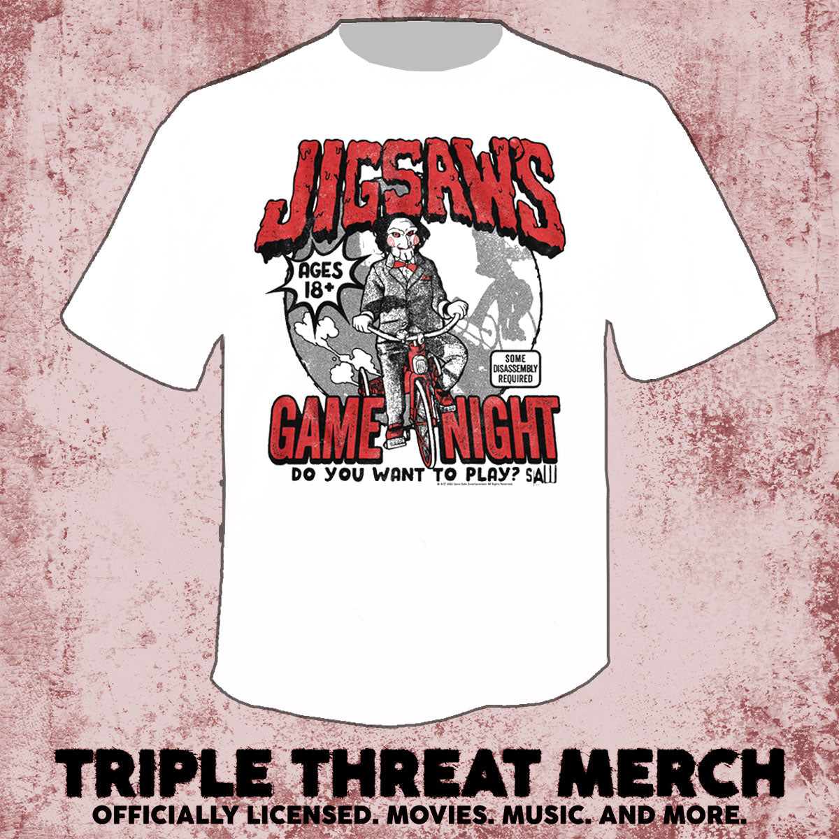 Saw - Game Night (White) [Mens Shirt]