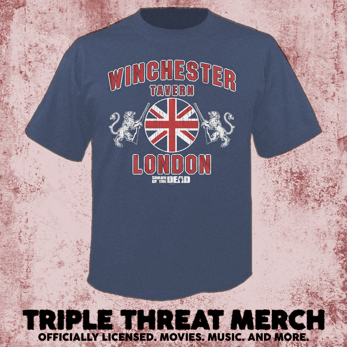 Shaun Of The Dead - Winchester (Blue Heather) [Mens Shirt]