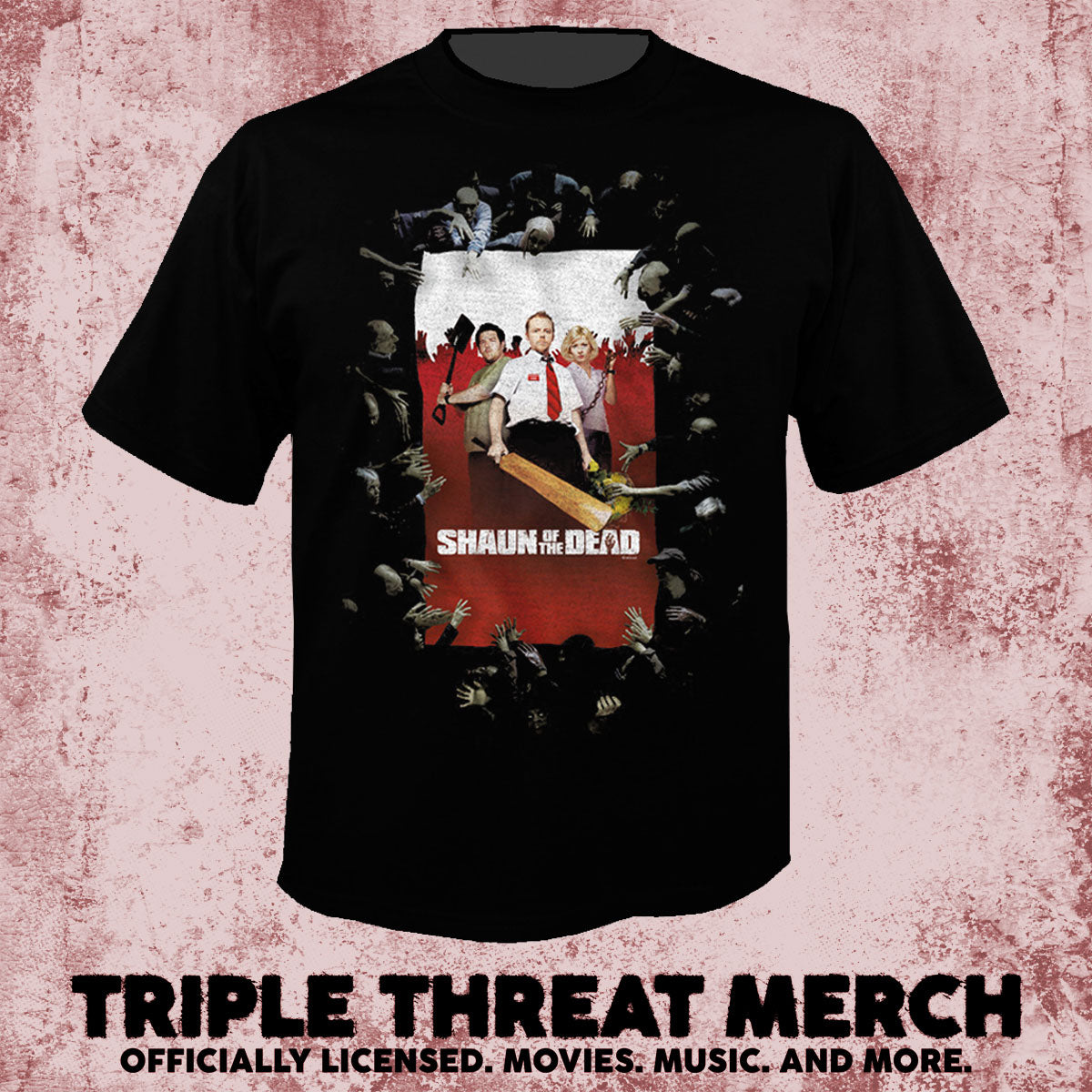 Shaun Of The Dead - Poster [Mens Shirt]