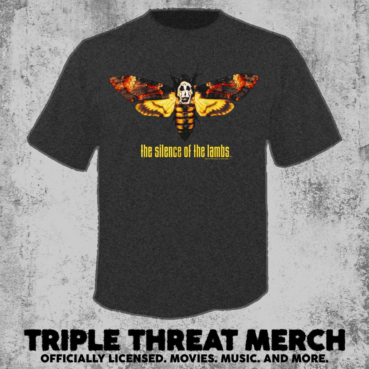 Silence Of The Lambs - Moth (Black Heather) [Mens Shirt]