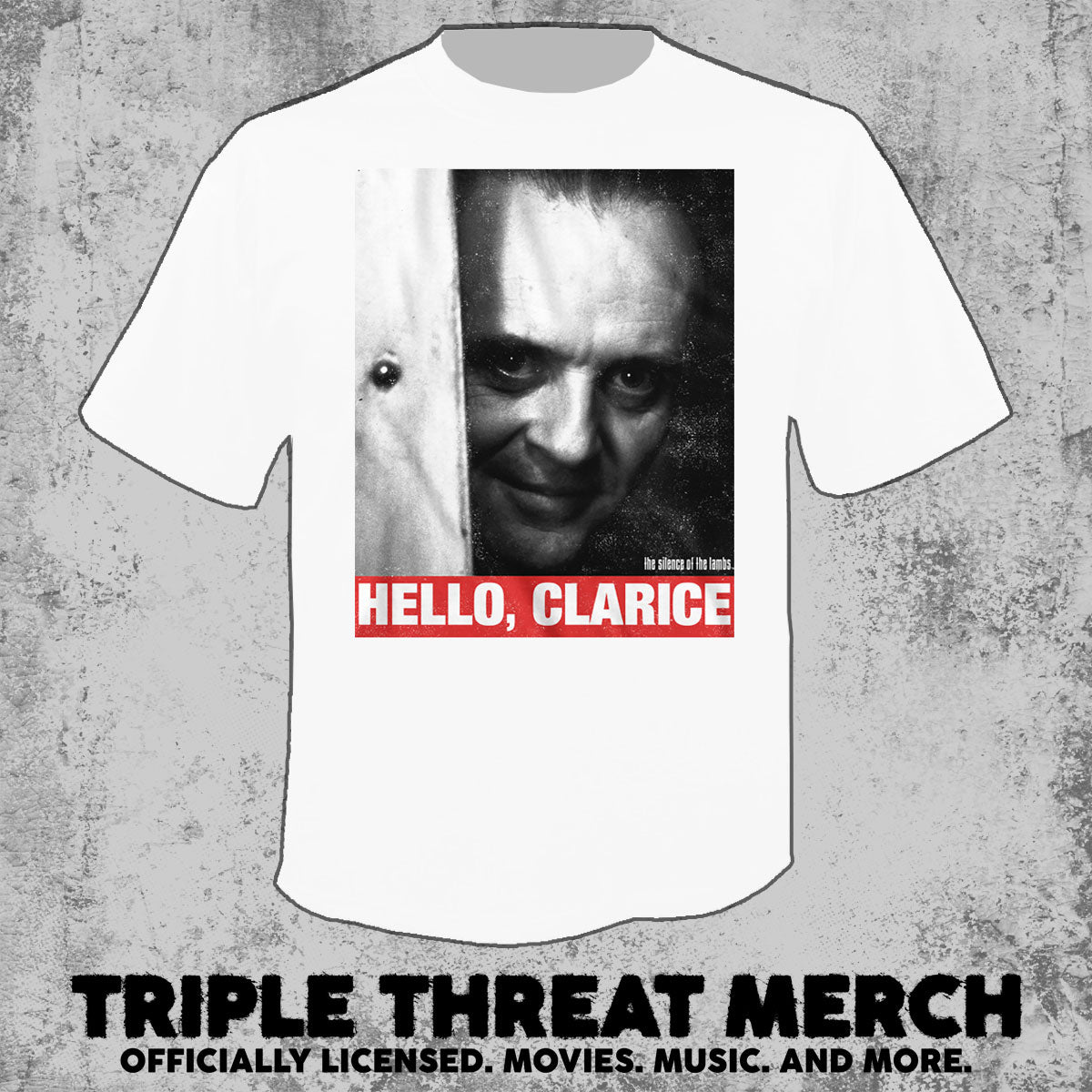 Silence Of The Lambs - Hello Clarie (White) [Mens Shirt]