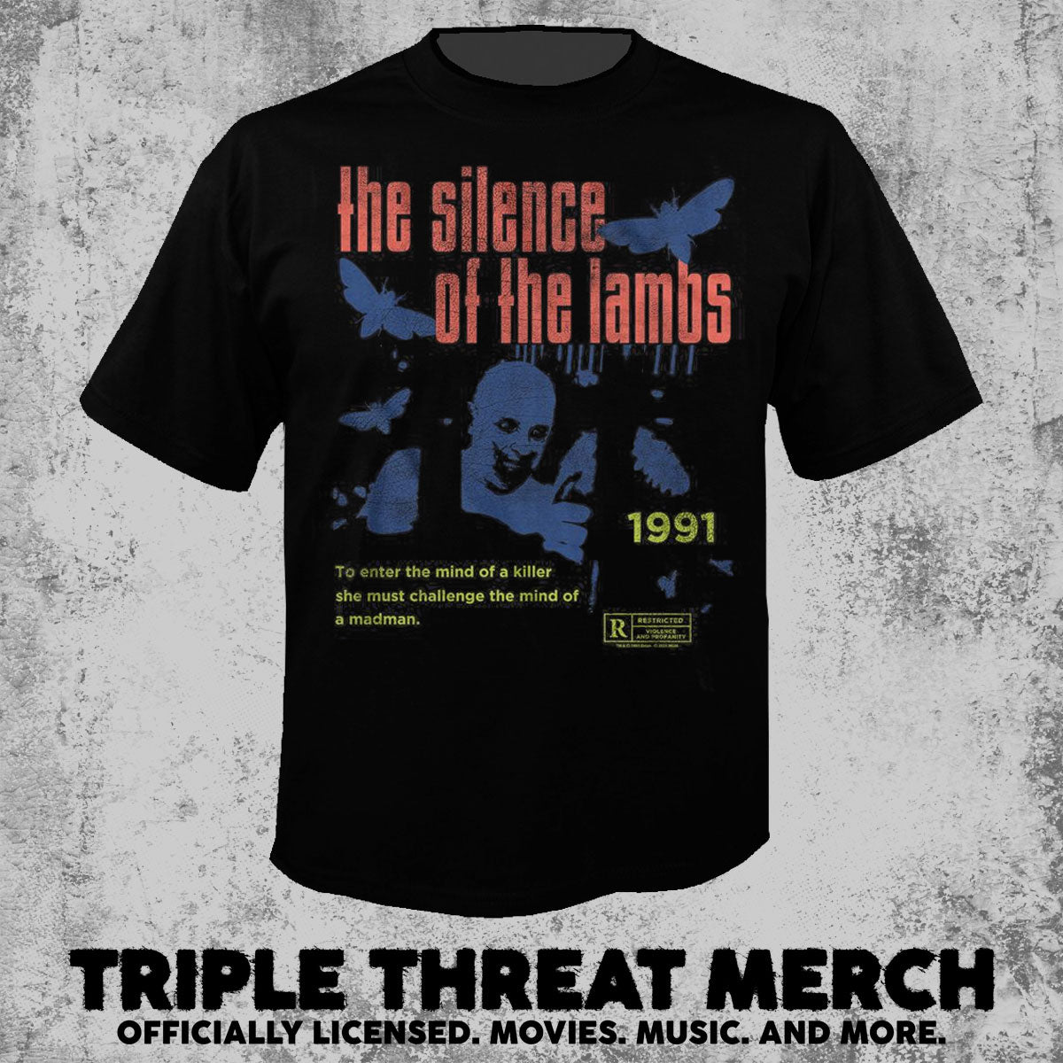 Silence Of The Lambs - Retro Poster [Mens Shirt]