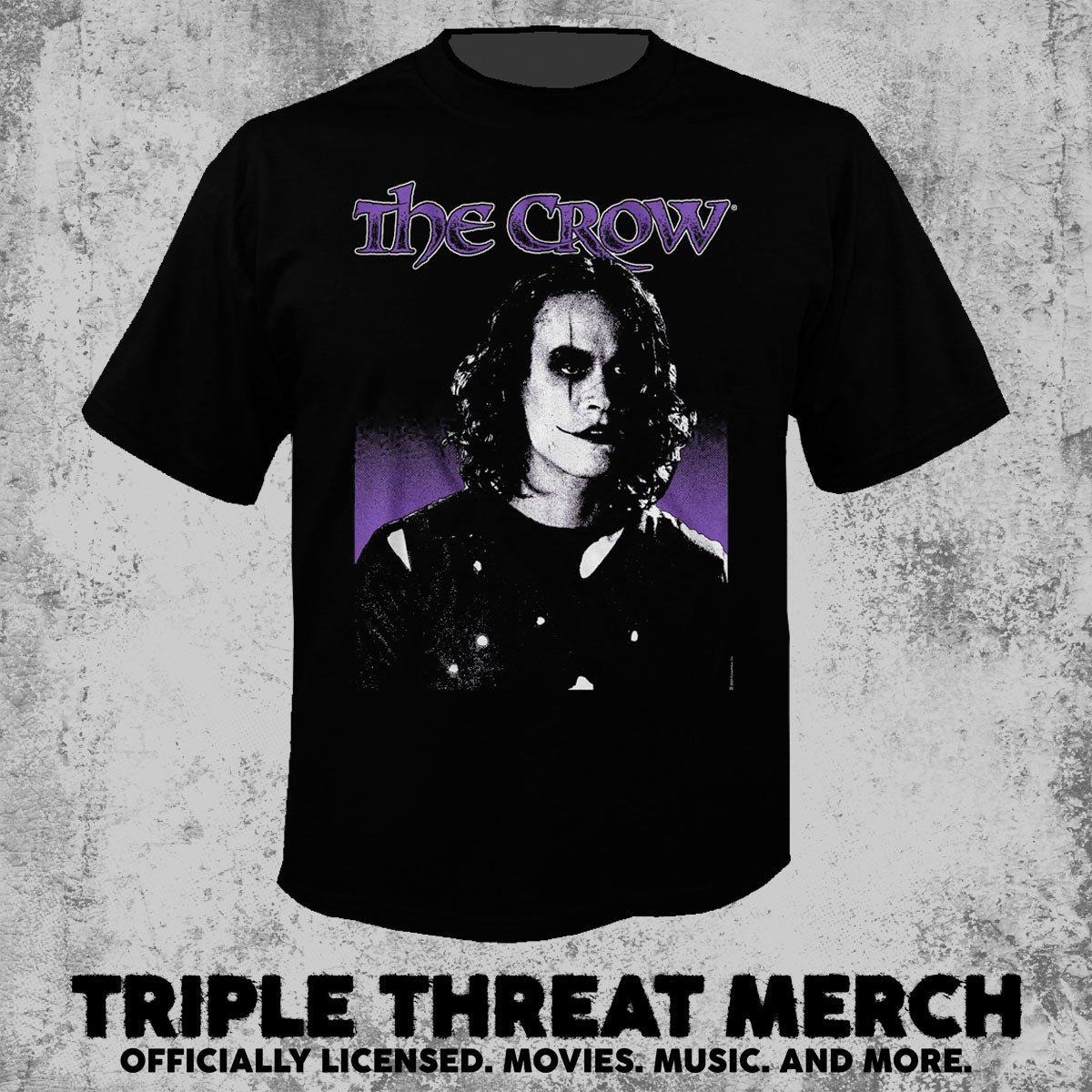 Crow - Close Up (Purple) [Mens Shirt]