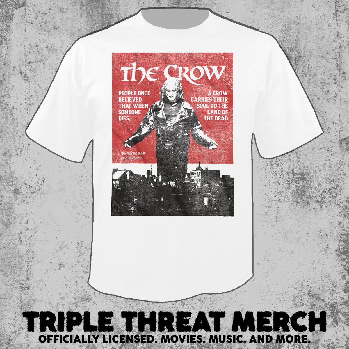 Crow - Carries Your Soul (White) [Mens Shirt]