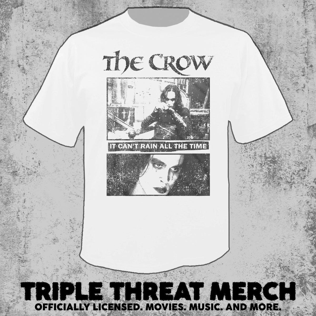 Crow - Can't Rain All The Time (White) [Mens Shirt]
