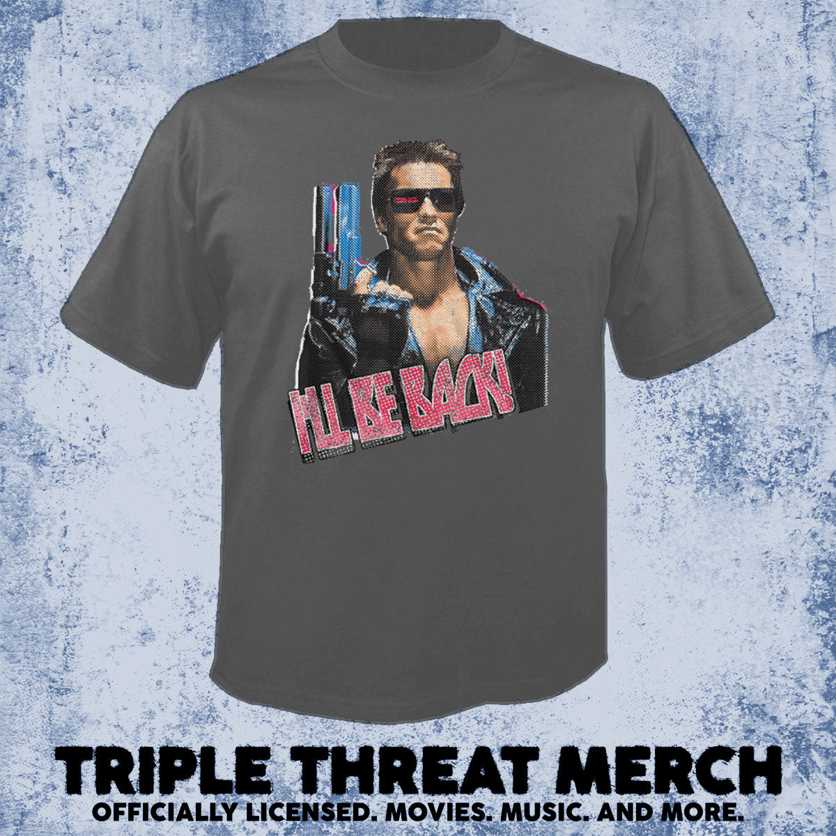 Terminator - I'll Be Back (Gray) [Mens Shirt]