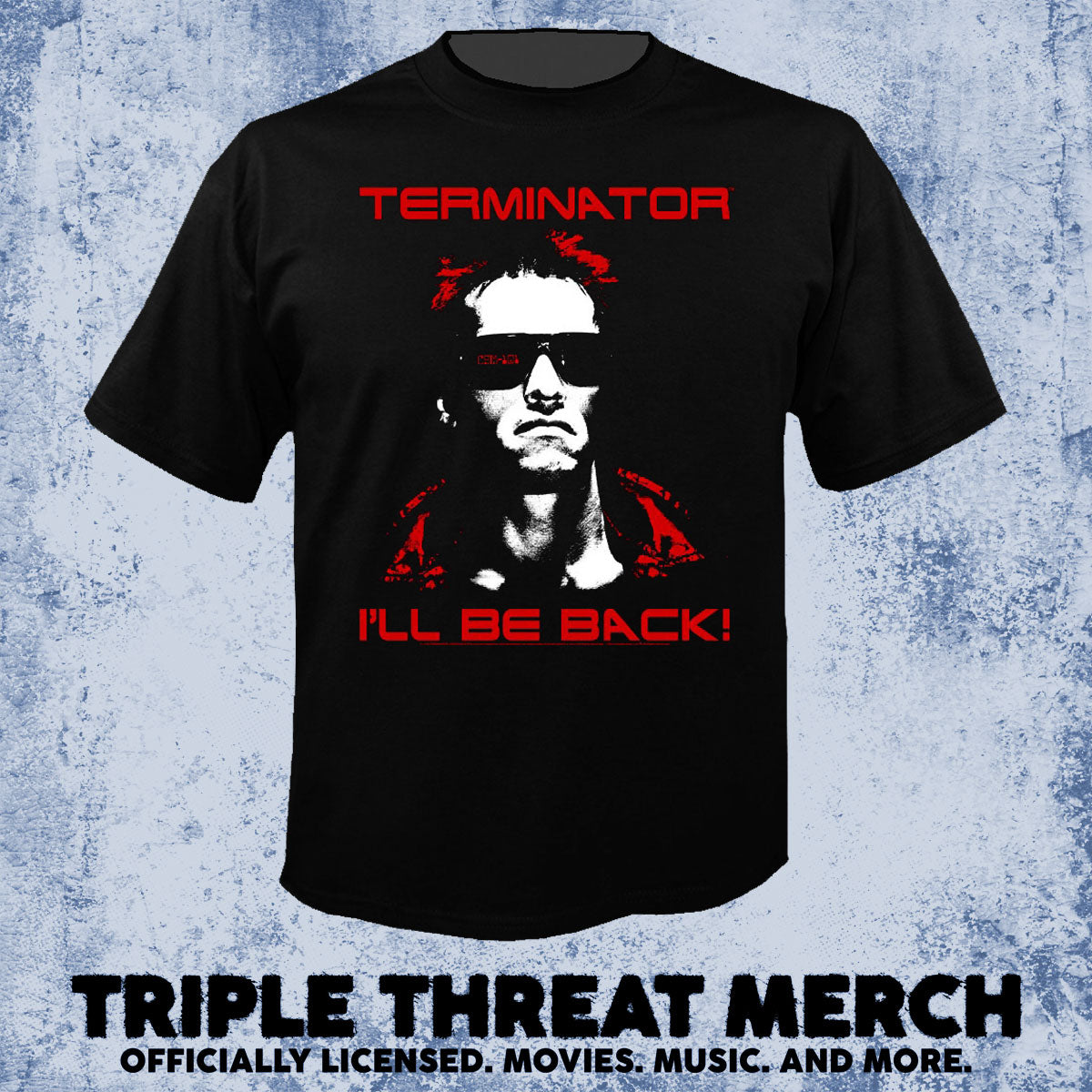 Terminator - I'll Be Back Red Logo [Mens Shirt]