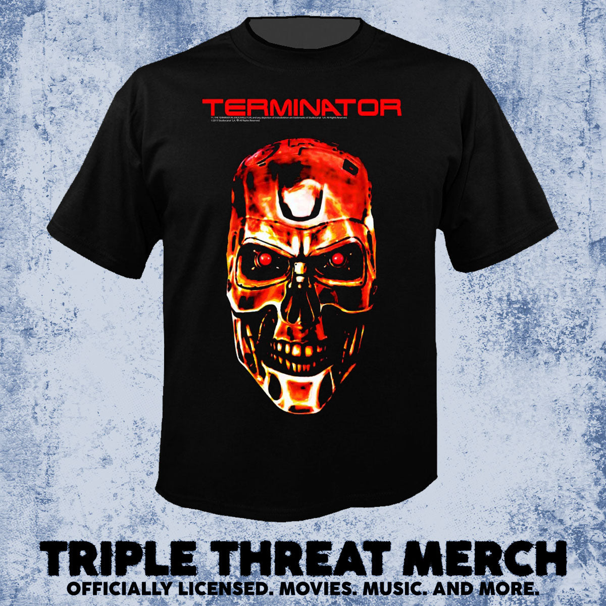Terminator - Endoskeleton Face Closeup [Mens Shirt]