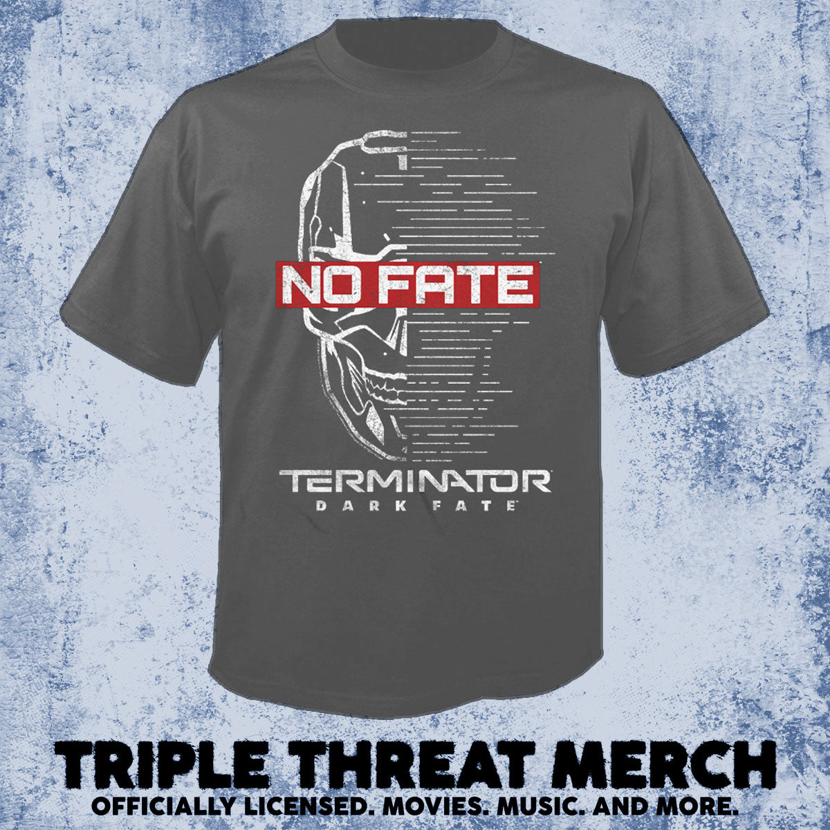 Terminator - No Fate (Charcoal) [Mens Shirt]