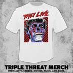 They Live - Ghoul Close Up (White) [Mens Shirt]