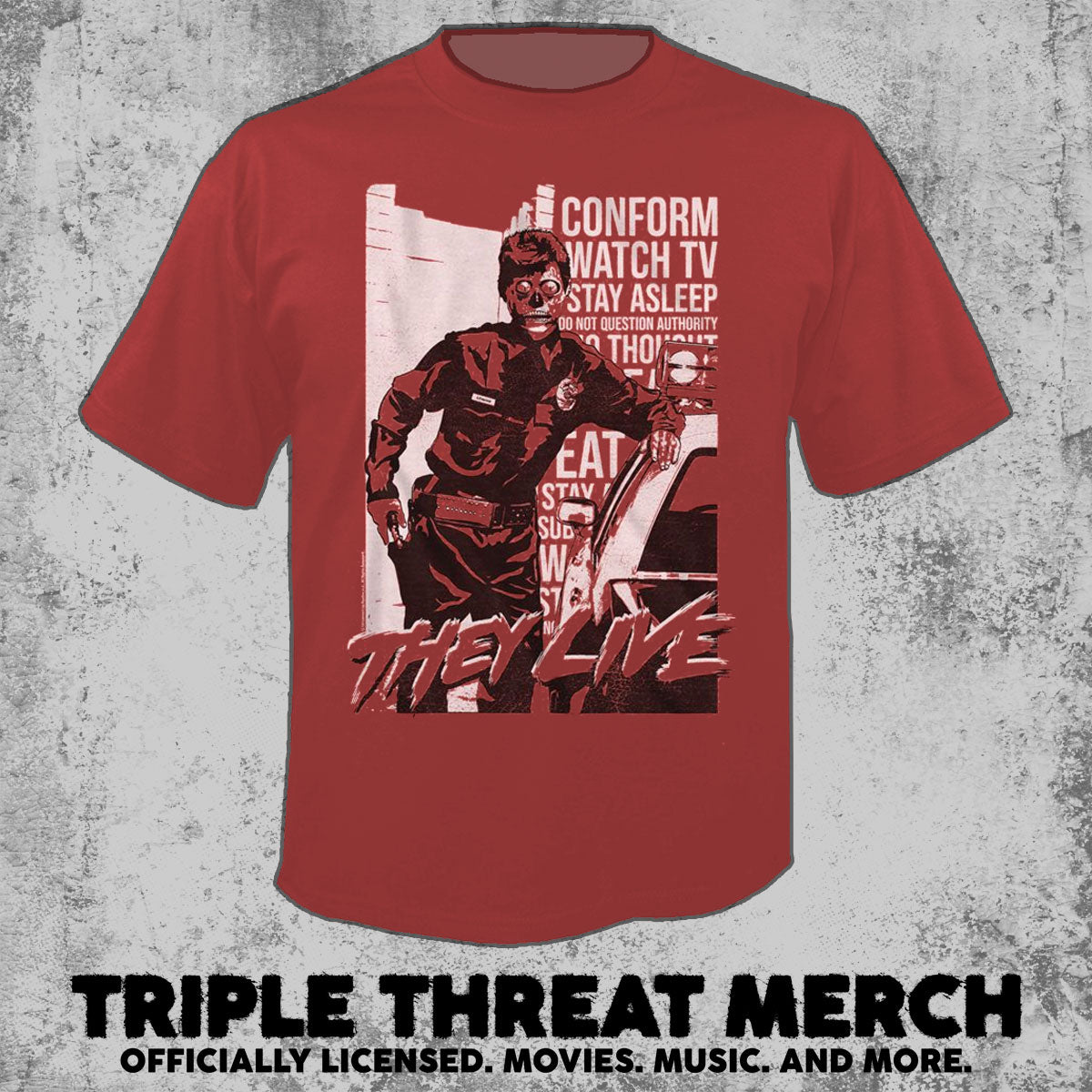 They Live - Police (Red) [Mens Shirt]