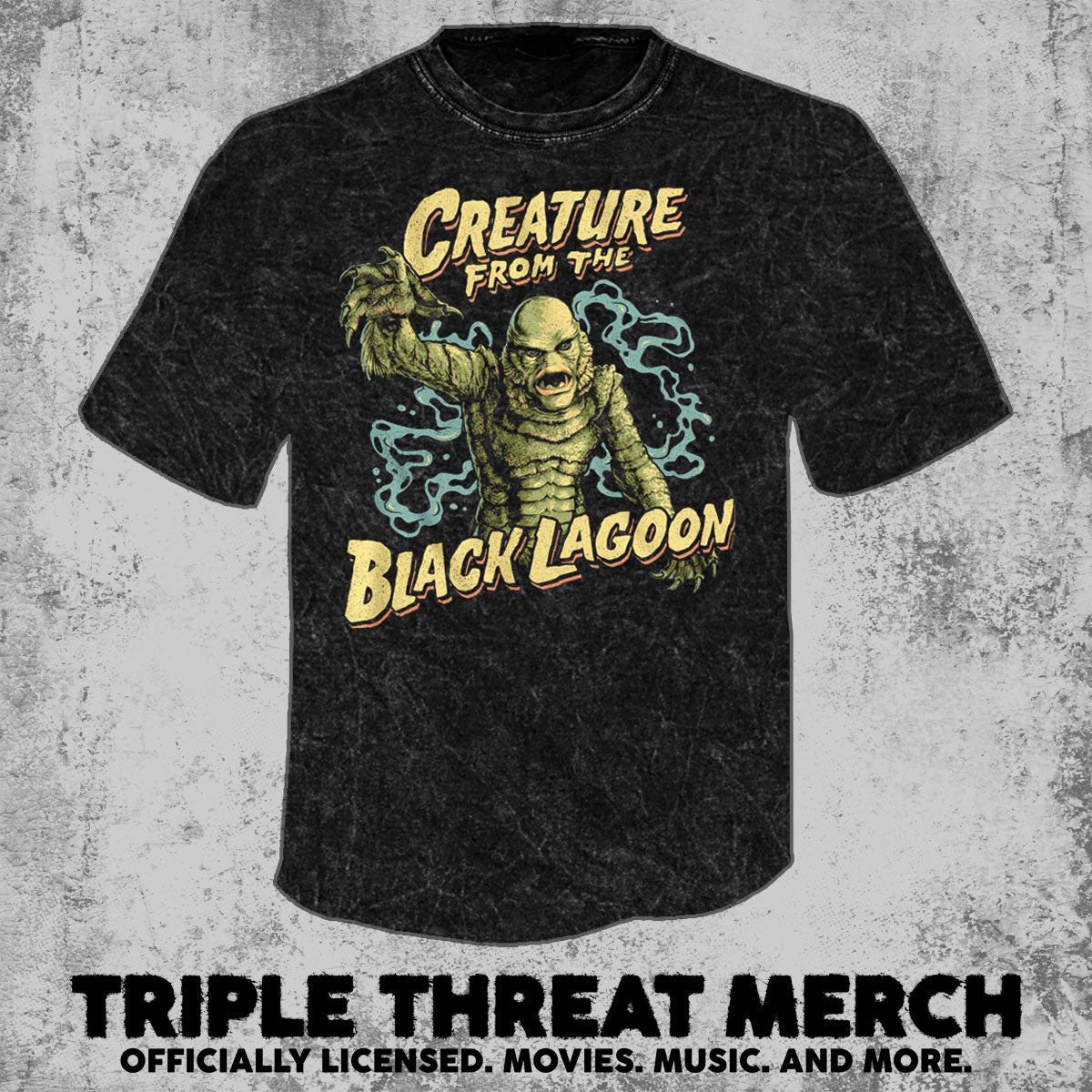 Creature From The Black Lagoon - Creature Swimming (Mineral Wash) [Mens Shirt]
