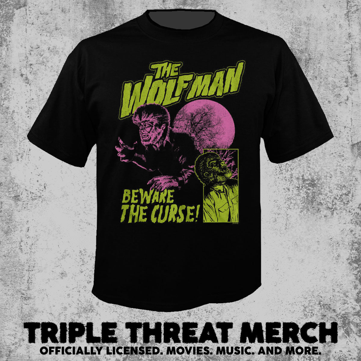 Wolfman -Beware The Curse [Mens Shirt]